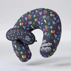 Kit Viagem 2 Almofada de Pescoço + Máscara Dormir