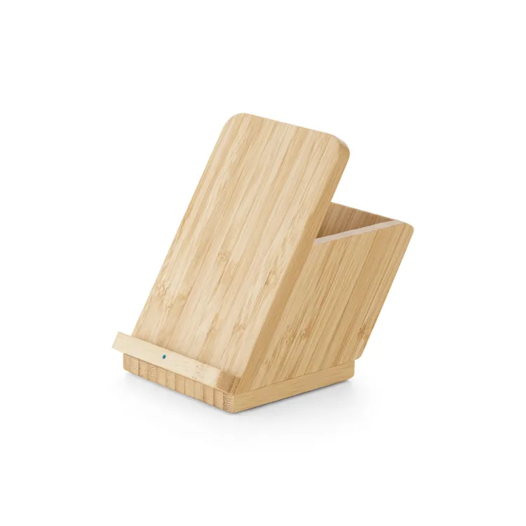 Carregador wireless em bambu LEAVITT II