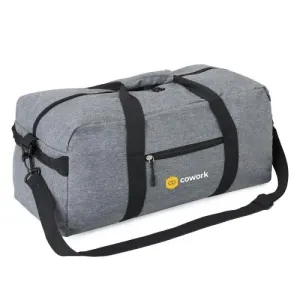 MALA ESPORTIVA EM POLYESTER 300D - MELANGE CINZA - 31L