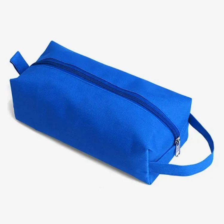 NECESSAIRE EM NYLON 600 COM ALÇA - AZUL