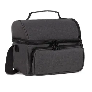 BOLSA TÉRMICA EM RPET -  CINZA ESCURO - 10L