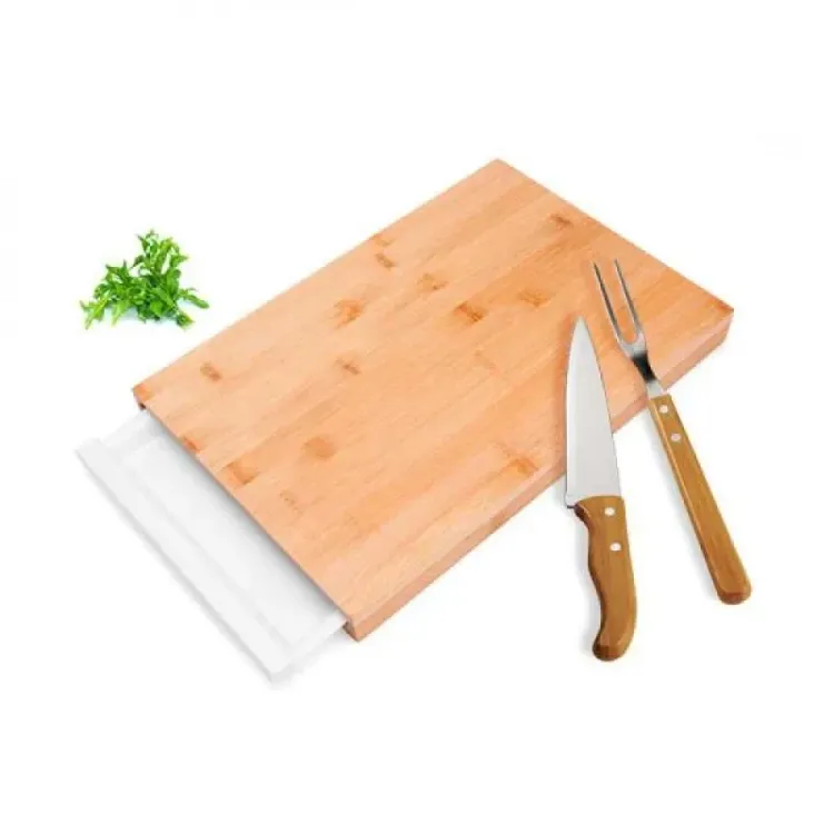 CONJ. P / COZINHA EM BAMBU / MADEIRA / INOX / POLIPROPILENO - 4 PÇS