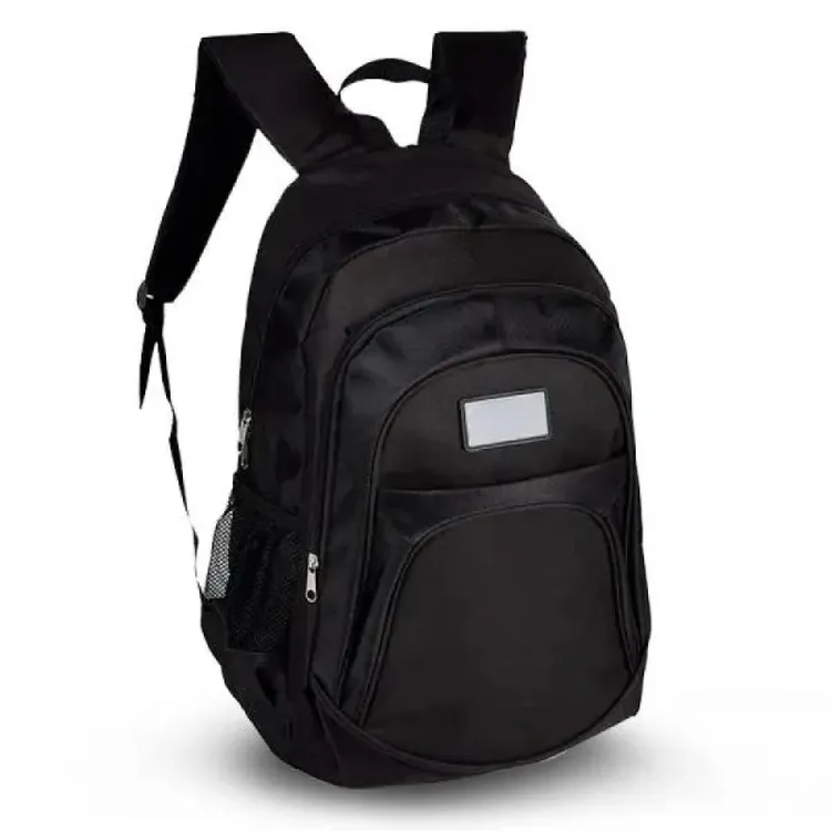 MOCHILA PRETA EM POLYESTER 1680D / 600D