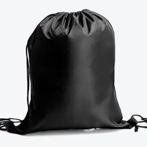 MOCHILA SACOLA EM NYLON 420 - PRETA - 40X33CM