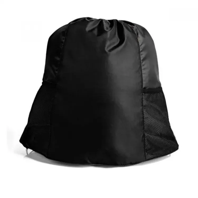 MOCHILA SACOLA PRETA EM NYLON - 20L