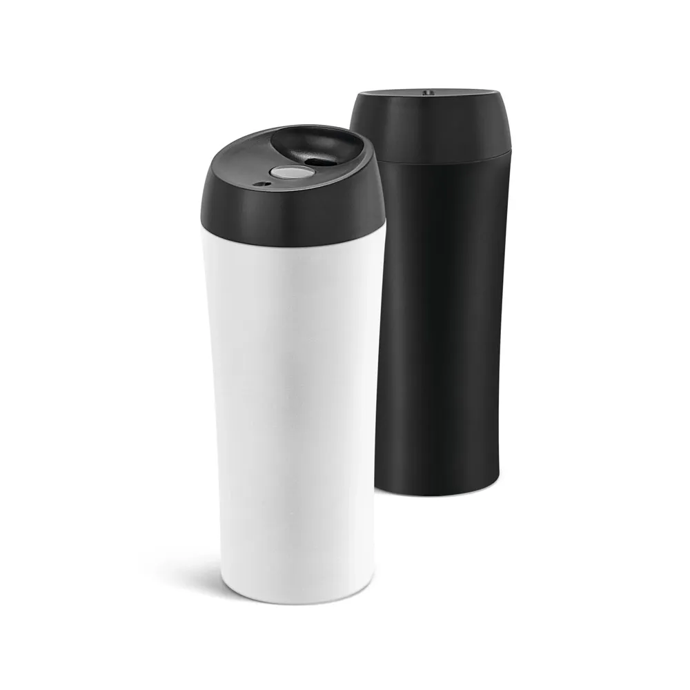 MONARDA. Copo térmico para viagem em aço inox e PP 470 mL