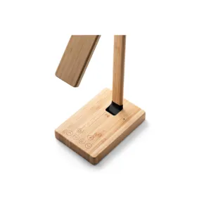 MOREY. Luminária em bambu com carregador wireless