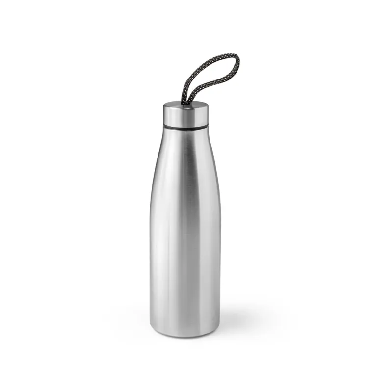 MORGAN. Squeeze em aço inox (90% reciclado) com pega com padrão 710 mL