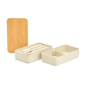 MARMITA DUPLA EM FIBRA DE TRIGO/BAMBU