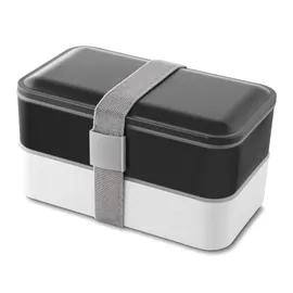 Miniatura de imagem do produto Marmita Plástica com 2 Compartimentos e Talheres