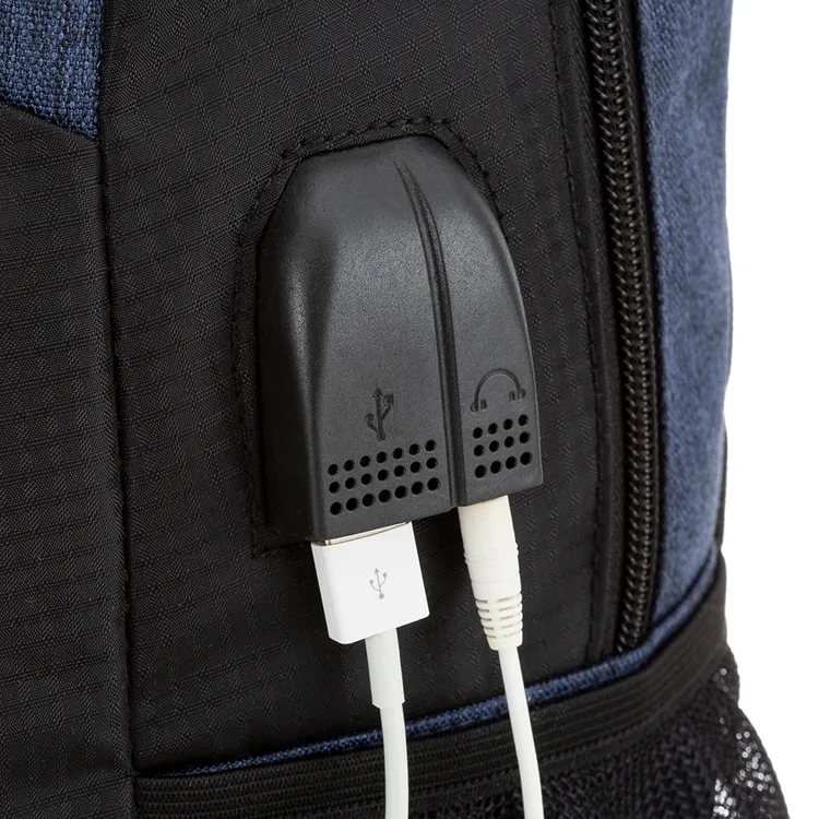 Mochila para Notebook com saída USB e Fone de ouvido