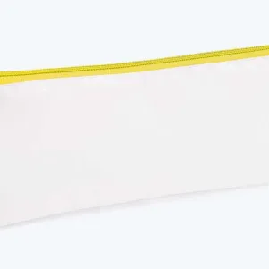 NECESSAIRE EM NYLON 210 RESINADO - AMARELA - 24X10,5CM