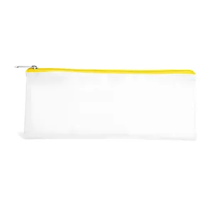 NECESSAIRE EM NYLON 210 RESINADO - AMARELA - 24X10,5CM