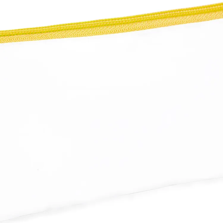 NECESSAIRE EM NYLON 210 RESINADO - AMARELA - 24X10,5CM