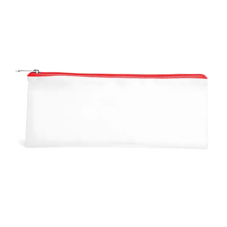 NECESSAIRE EM NYLON 210 RESINADO - VERMELHA - 24X10,5CM