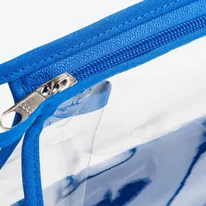 NECESSAIRE EM NYLON 600 E PVC AZUL