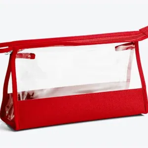 NECESSAIRE EM NYLON 600 / PVC VERMELHA