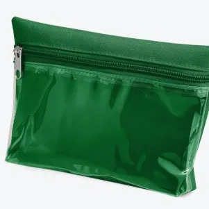 NECESSAIRE EM OXFORD / PVC - VERDE - 19X12,5CM