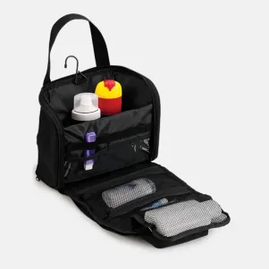 NECESSAIRE PRETA EM POLYESTER 600D - 5L