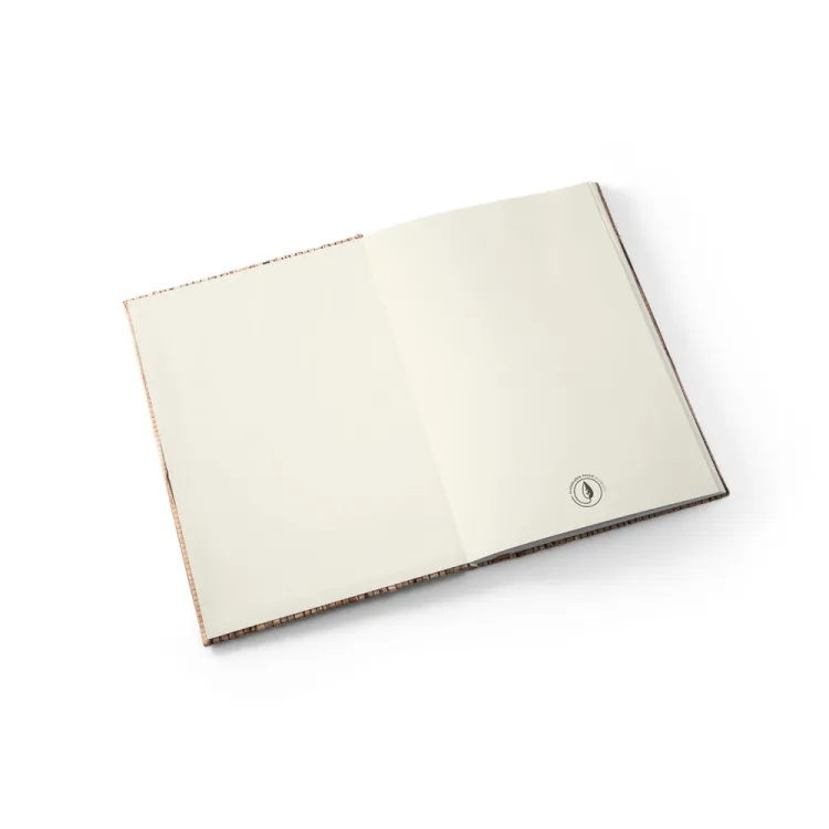 NERUDA II. Caderno A5 em palha natural com folhas pautadas recicladas