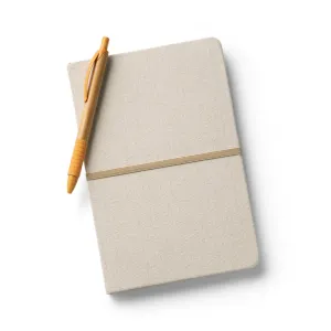 NERVAL. Caderno A5 em linho (230 g/m²) com folhas pautadas