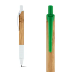 PATI. Esferográfica em bambu com antideslizante