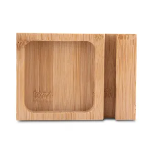 Porta objetos/smartphone em feltro e bambu