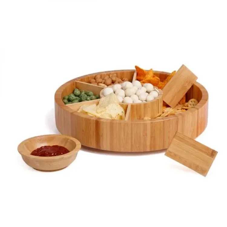 PETISQUEIRA GIRATÓRIA EM BAMBU - 7 DIV.