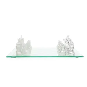 Jogo de Xadrez de Vidro