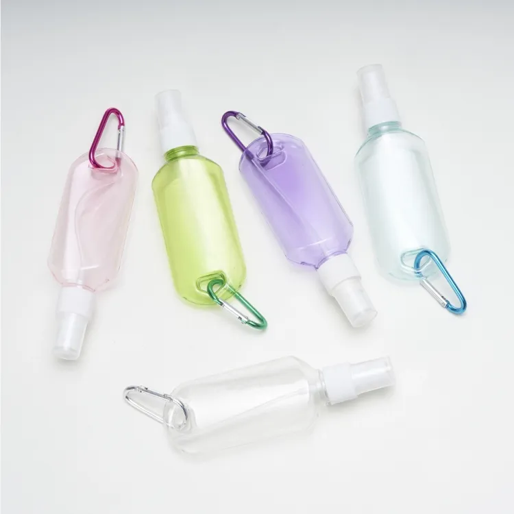 Frasco Plástico 100ml com Mosquetão 