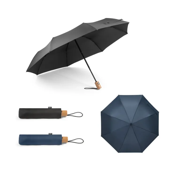 RIVER. Guarda-chuva em rPET com abertura e fecho automático
