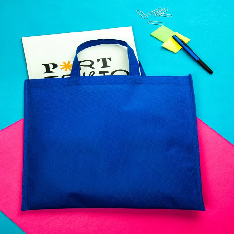 SACOLA EM TNT - 36,5X39,5 - AZUL