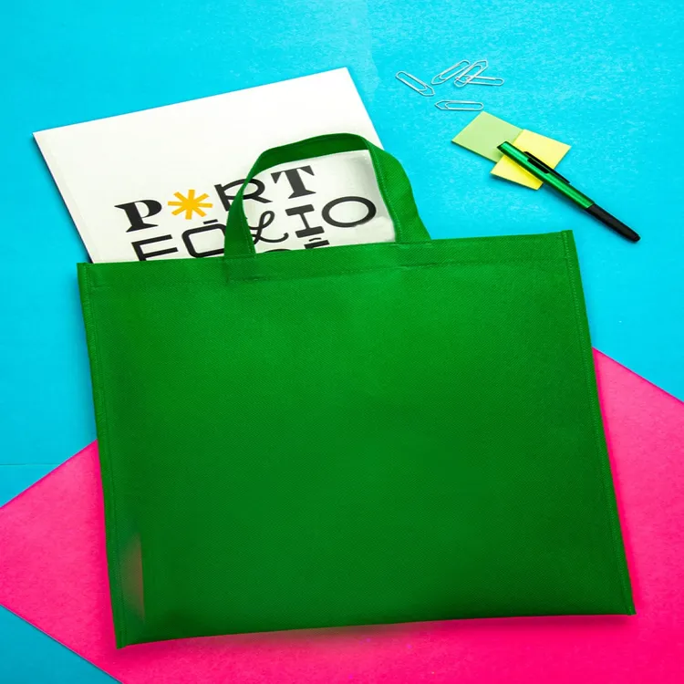 SACOLA EM TNT - 36,5X39,5 - VERDE