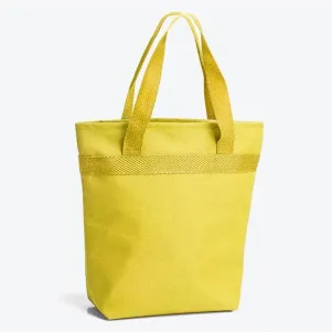 SACOLA TÉRMICA EM NYLON 600 - AMARELA - 5L - 20,5X8X27CM