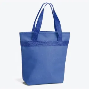 SACOLA TÉRMICA EM NYLON 600 - AZUL - 5L - 20,5X8X27CM