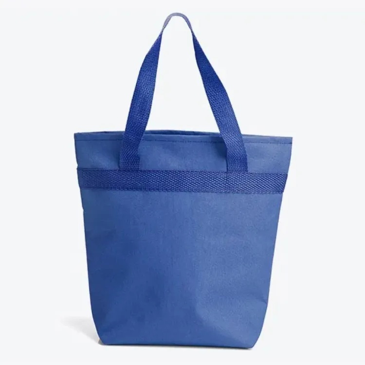 SACOLA TÉRMICA EM NYLON 600 - AZUL - 5L - 20,5X8X27CM