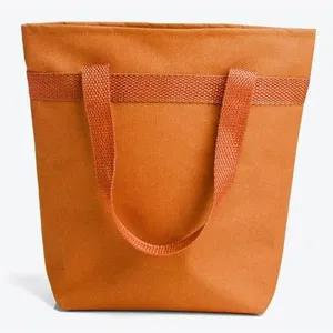 SACOLA TÉRMICA EM NYLON 600 - LARANJA - 5L - 20,5X8X27CM