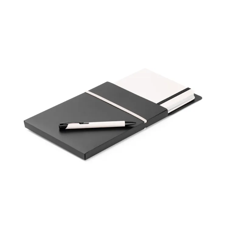 Kit de caderno e esferográfica SHAW