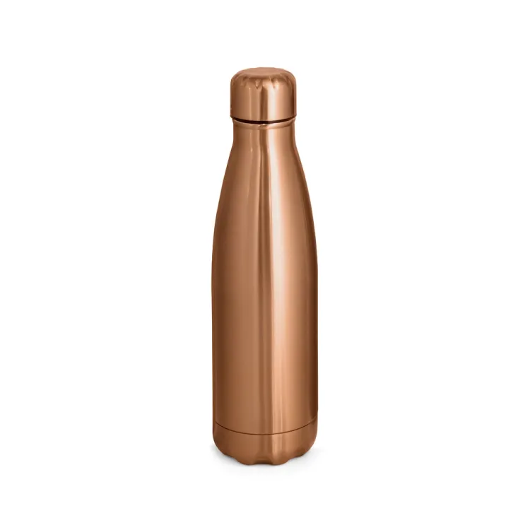 SHOW METALLIC. Garrafa em aço inox com acabamento mate metálico 510 mL