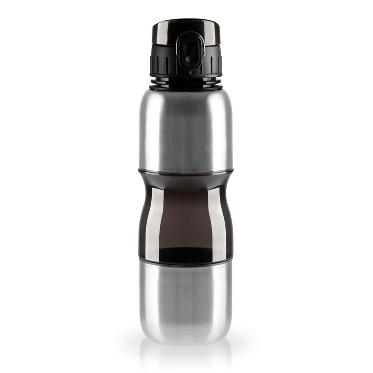 SQUEEZE FUMÊ REVESTIDO EM AÇO INOX - 750 ML