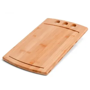 TÁBUA PARA CHURRASCO EM BAMBU SUPREME 3 FUROS