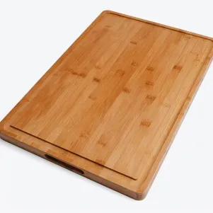 TÁBUA PARA CHURRASCO EM BAMBU 52CM