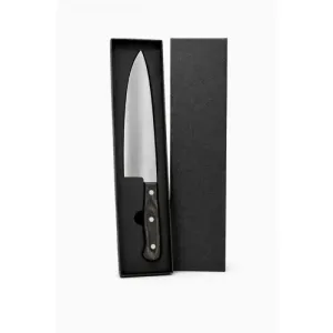 FACA PREMIUM EM MADEIRA /INOX - PRETO