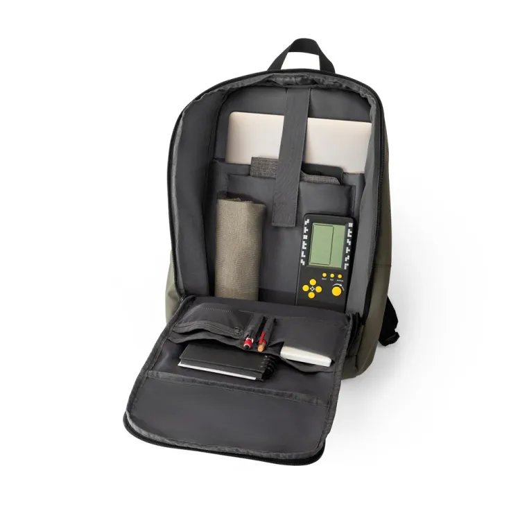WUHAN. Mochila para notebook em 600D, poliéster reciclado (100% rPET), de alta densidade, com revestimento resistente à água 16