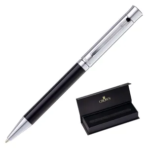 CANETA CROWN JAZZ ESF PRETA- KIT