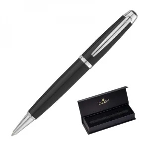 CANETA CROWN DREZDEN SILVER ESF PRETA- KIT