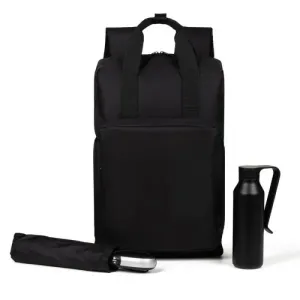 KIT MOCHILA, GARRAFA E GUARDA-CHUVA - 3 PÇS